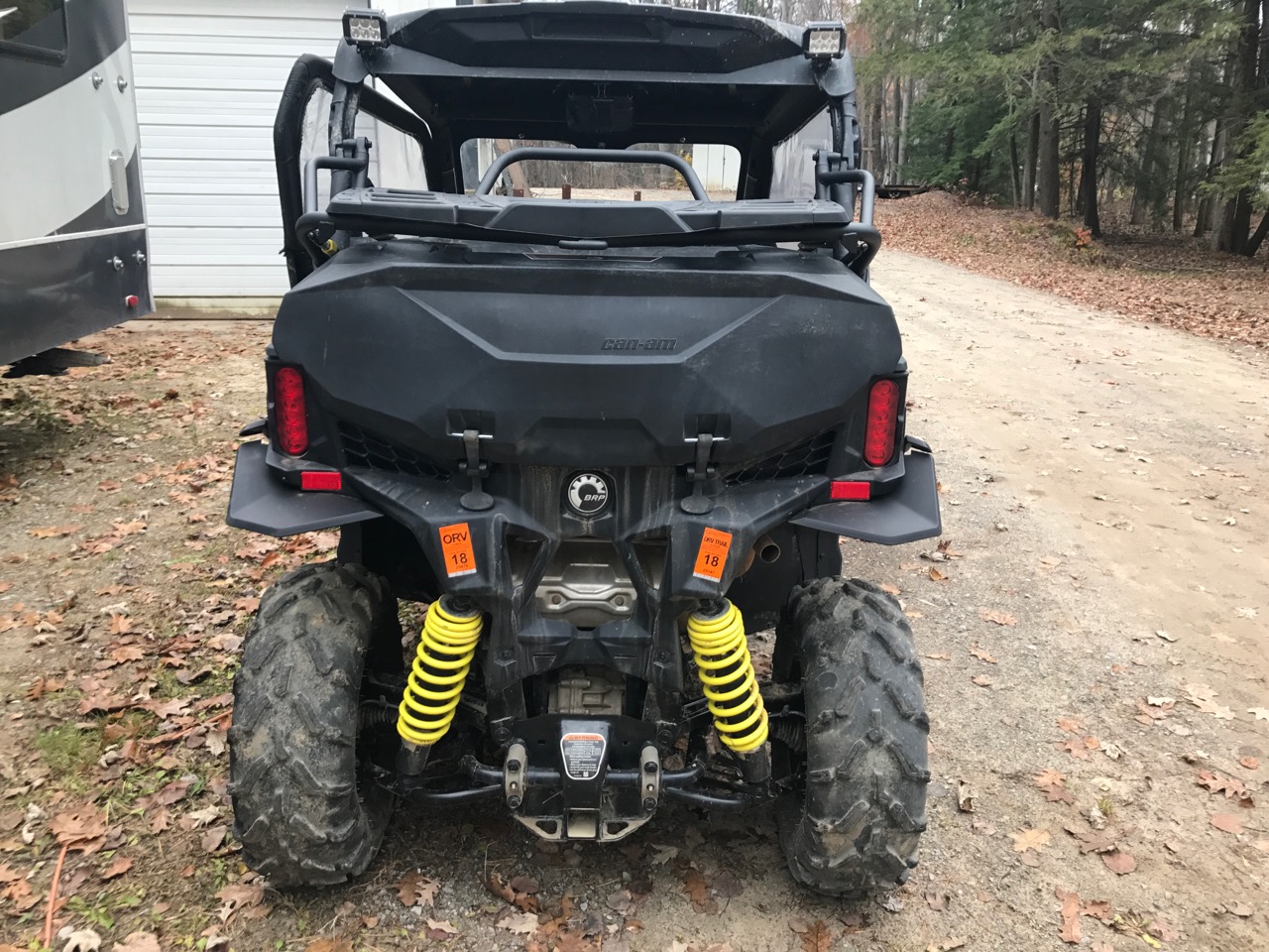 New Can-Am rear rack & spare wheel carrier option: LINQ PIVOTING RACK ...