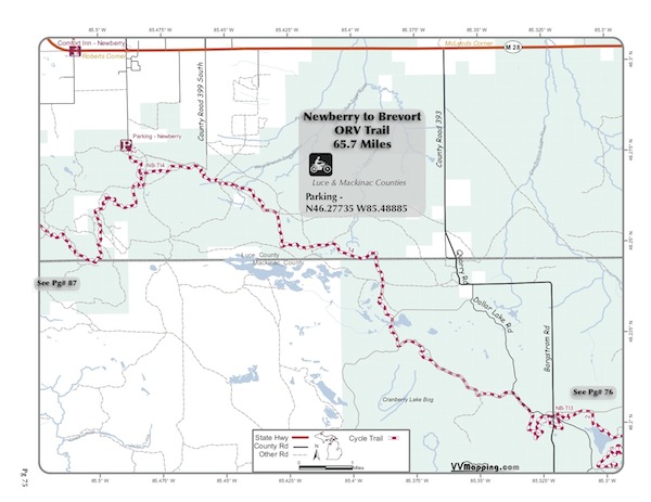 Newberry Rexton Trail Information - VVMapping.com