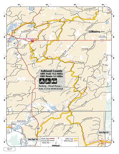 Ashland County ORV Trail Information - VVMapping.com