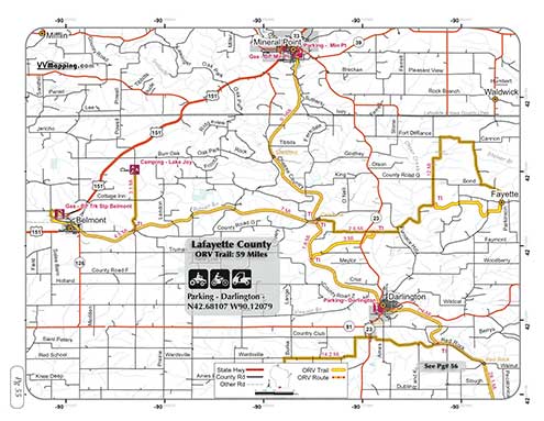 Iowa County ORV Trail Information - VVMapping.com
