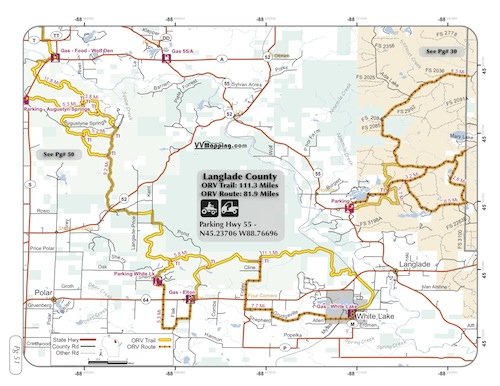 Langlade County ORV Trail Information - VVMapping.com