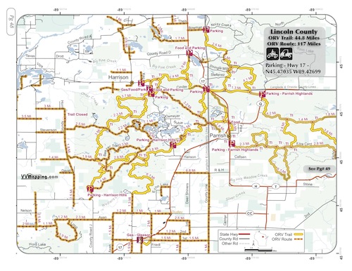 Lincoln County ORV Trail Information - VVMapping.com